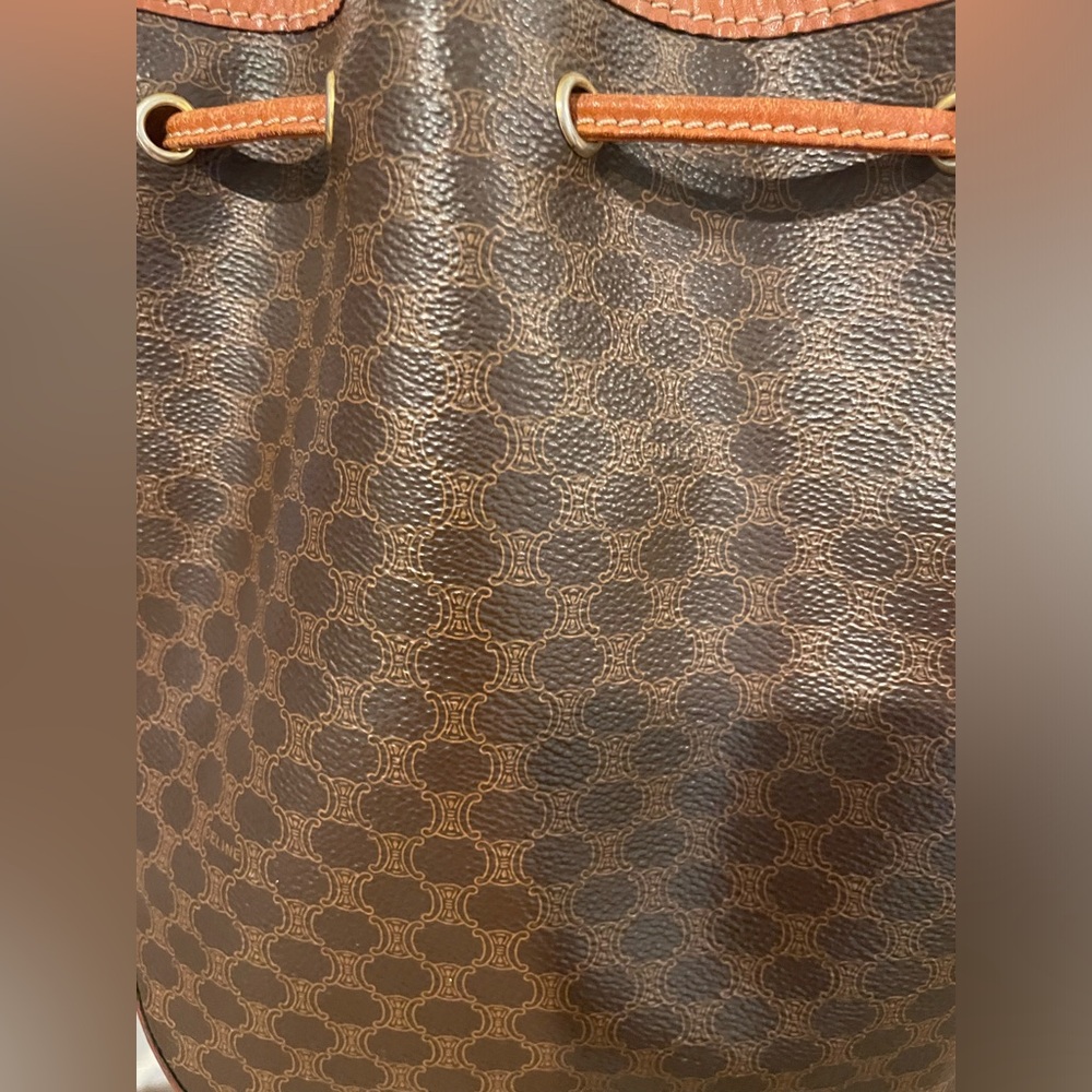 Authentic Vintage Celine Drawstring Shoulder Bag - image 3